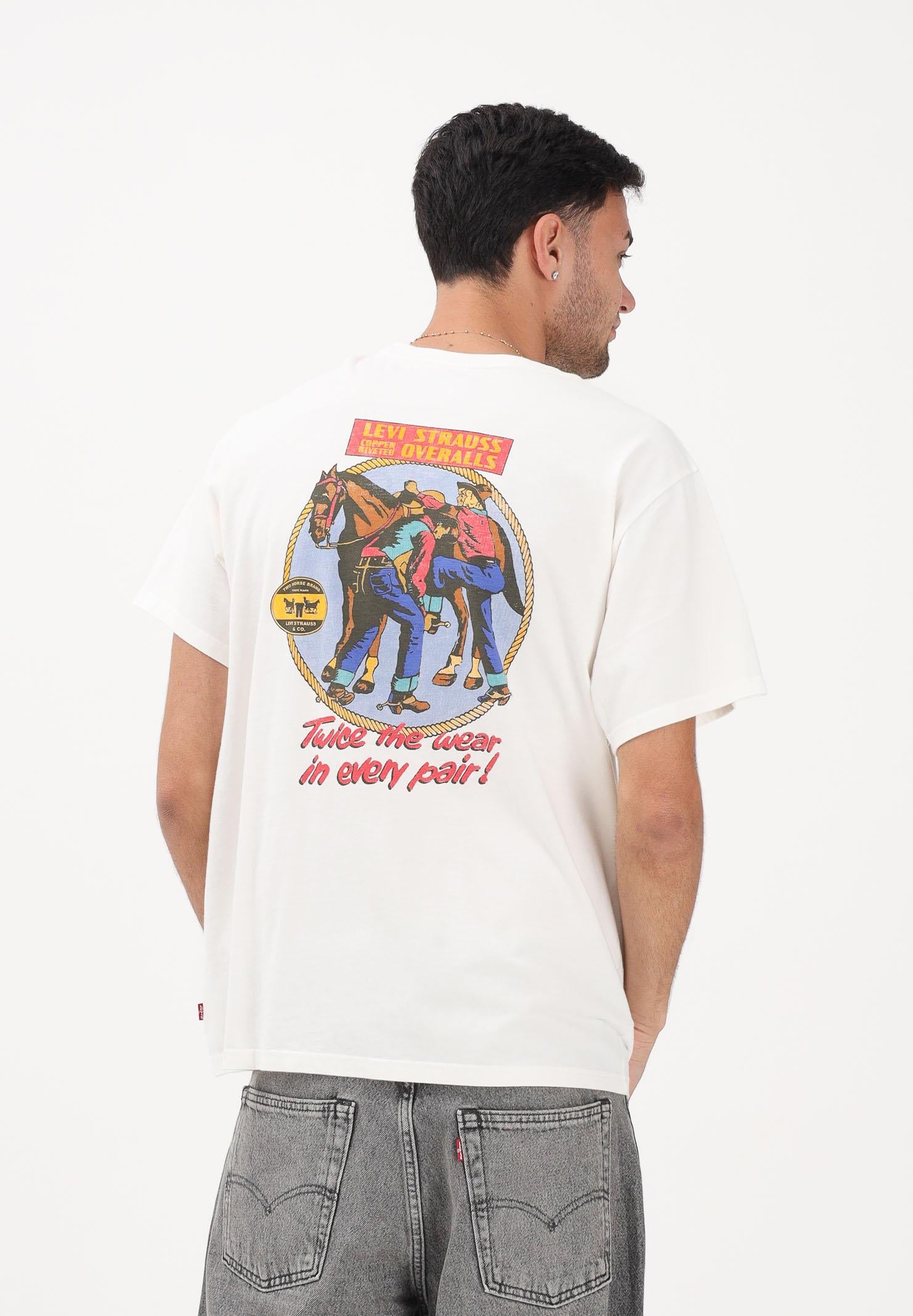 LEVI'S T-shirt a manica corta Levi's Relaxed Fit panna da uomo 16143-2372 . LEVI'S® 