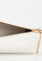 ELISABETTA FRANCHI Pochette bianco latte da donna con stampa cocco BS52A56E2 DZ9 ELISABETTA FRANCHI 