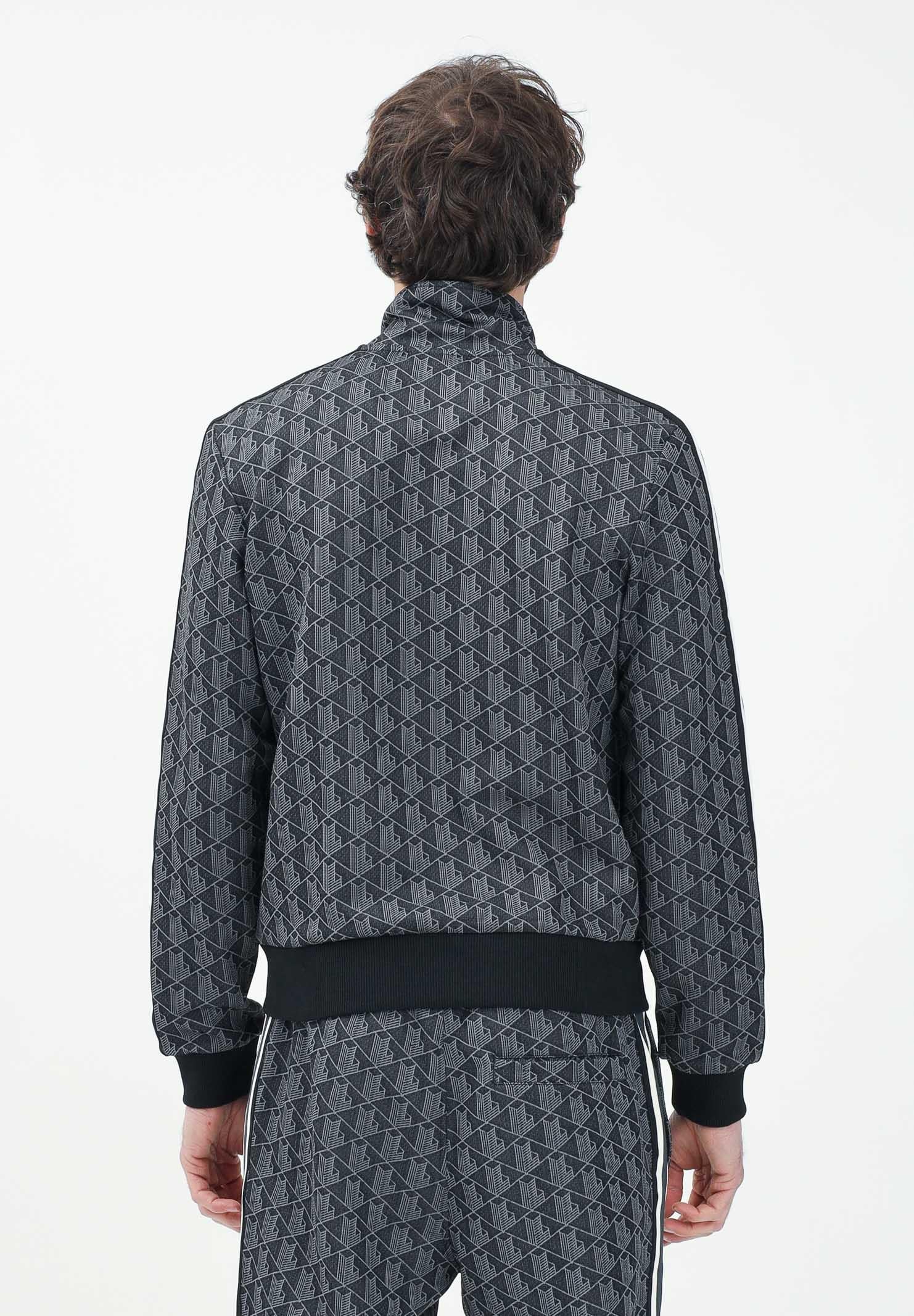 LACOSTE Felpa con zip Paris nera da uomo SH1368 4PC LACOSTE 