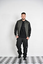 YES LONDON Bomber verde e nero da uomo XMF3953 VERDE YES LONDON 