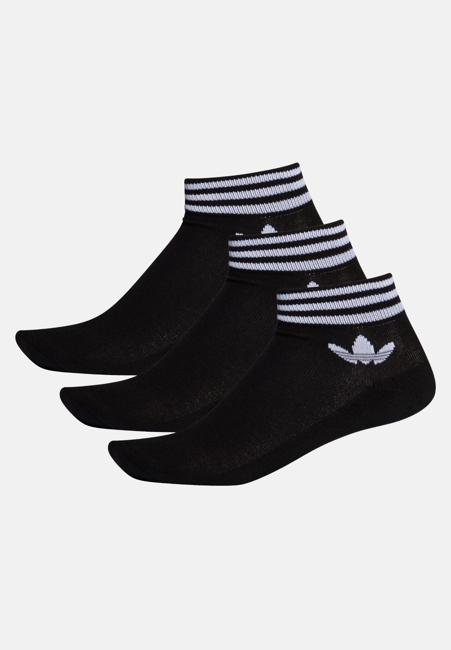 ADIDAS ORIGINALS Calzini (3 paia) Trefoil neri per uomo e donna EE1151  ADIDAS ORIGINALS 