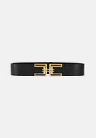 ELISABETTA FRANCHI Cintura nera da donna con placca logo CT21S62E2 110 ELISABETTA FRANCHI 