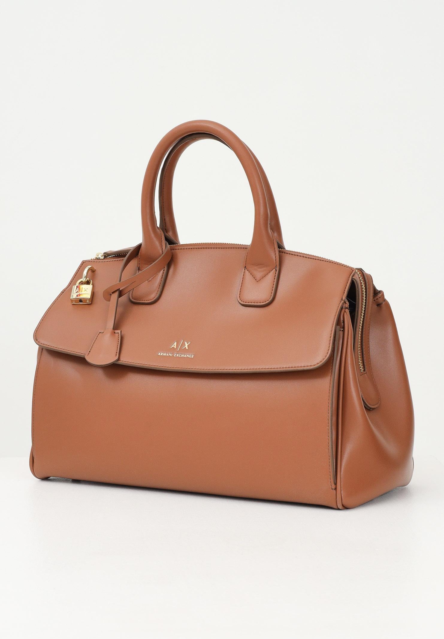 ARMANI EXCHANGE Shopper Boston color cammello donna