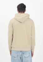 TOMMY JEANS Felpa con cappuccio beige da uomo rifinita da logo DM0DM20258RBV  TOMMY JEANS 