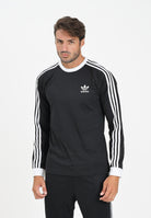 ADIDAS ORIGINALS T-shirt a manica lunga Adicolor Classics 3-Stripes nera da uomo IA4877  ADIDAS ORIGINALS 