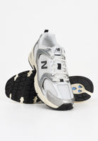 NEW BALANCE Sneakers 530 argento, bianche e nere da uomo U530ESA . NEW BALANCE 