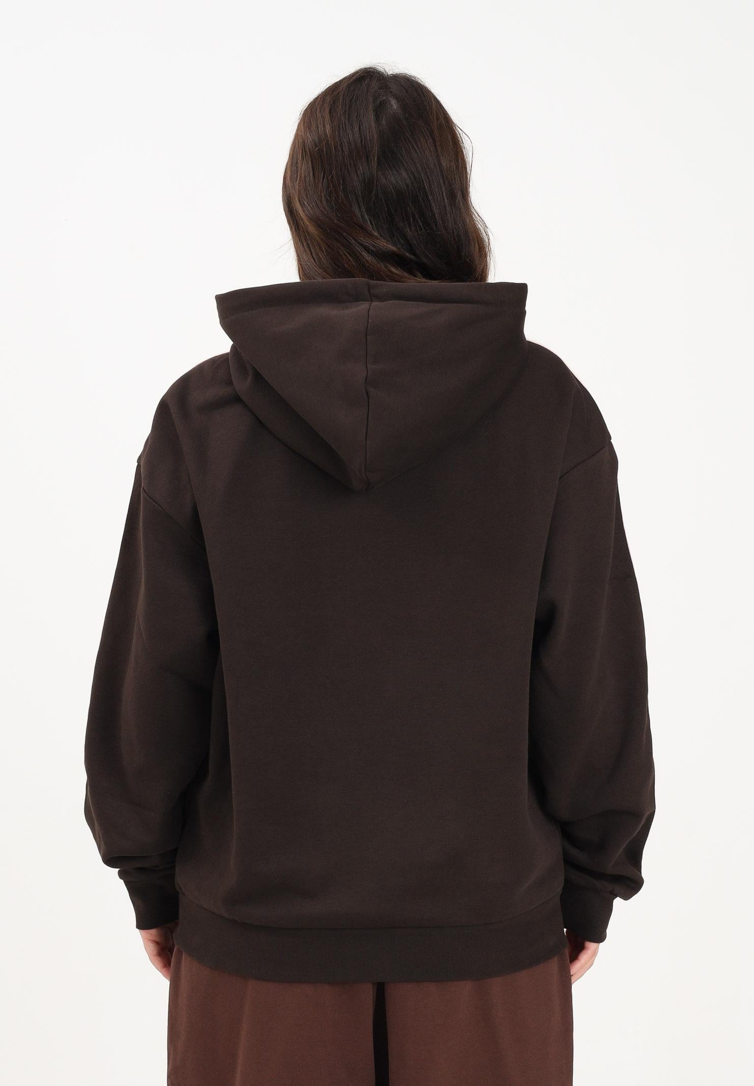 ADIDAS ORIGINALS Felpa con cappuccio ADICOLOR CLASSICS 3 STRIPES marrone da donna KE0880 . ADIDAS ORIGINALS 