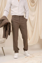 SELECTED HOMME Pantalone elegante marrone da uomo 16087869 KE SELECTED HOMME 