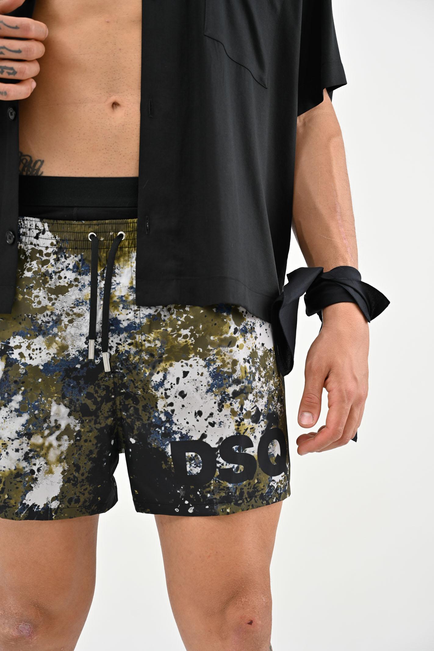 DSQUARED2 Shorts mare Canadian Camouflage multicolore da uomo D7B8P6120 308 DSQUARED2 