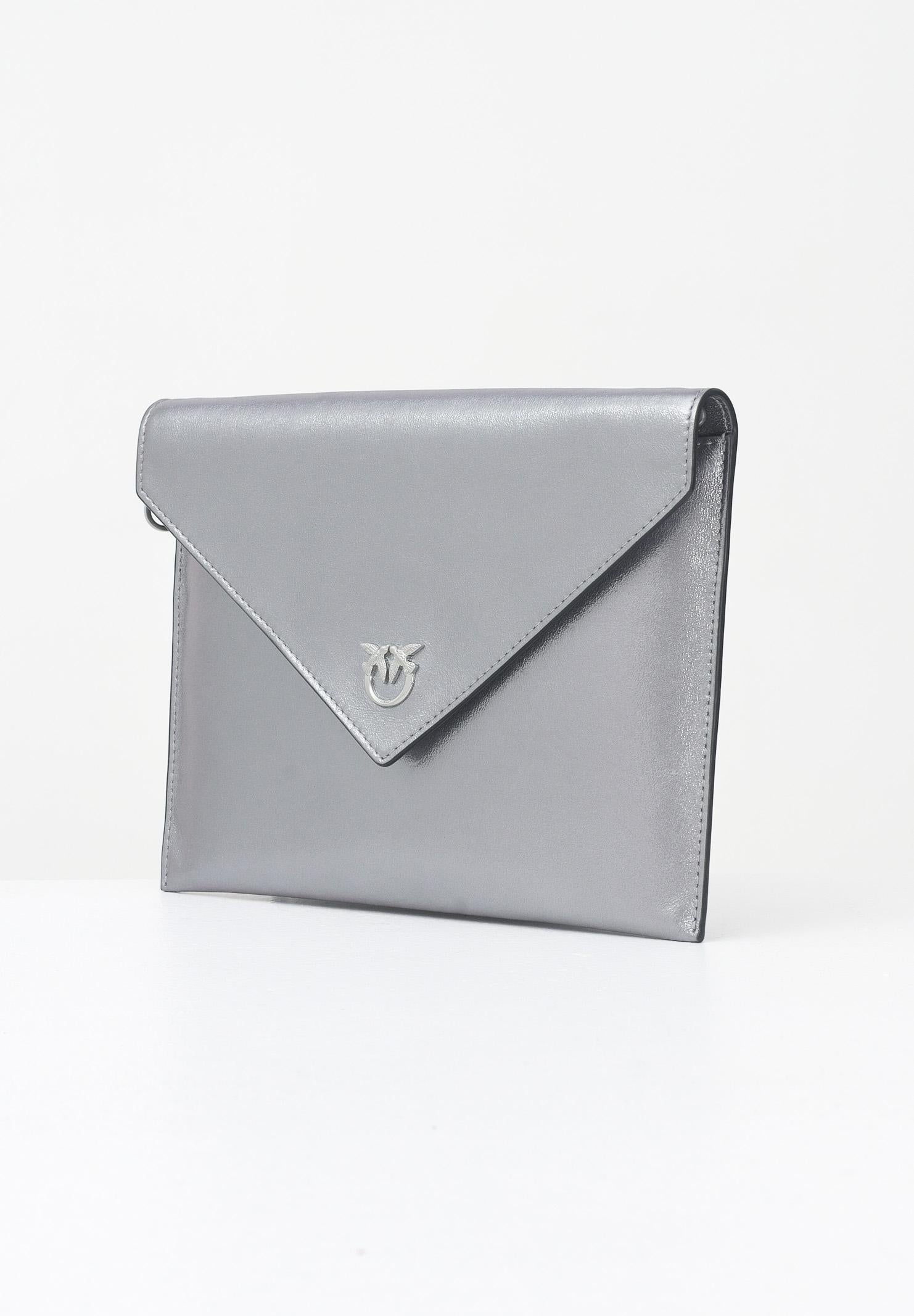 PINKO Pochette FLAT PURSE SHEEP argento da donna 104820A2O9 KZ7E PINKO 