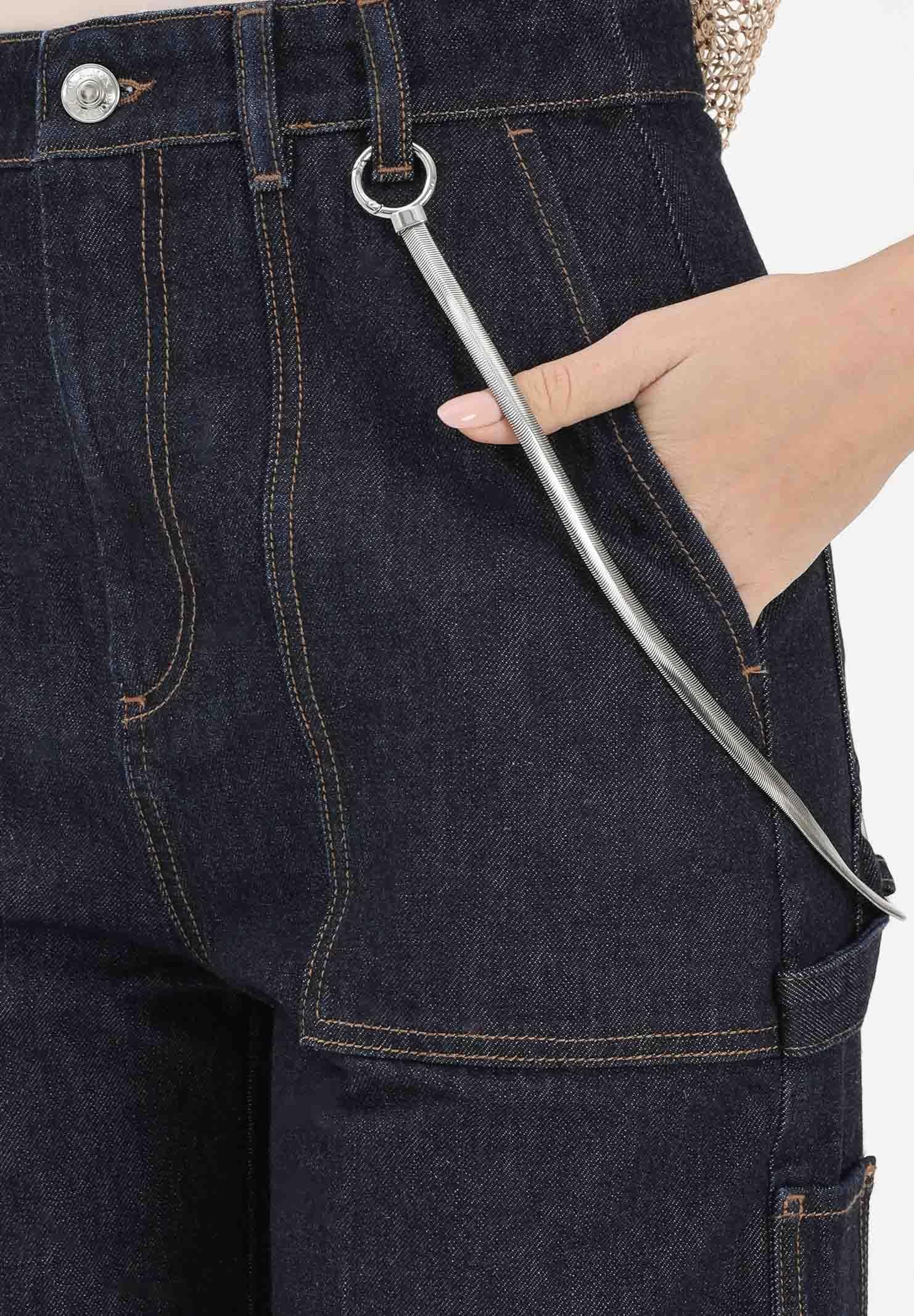 SPORTMAX Jeans SPDONORATA in denim blu scuro da donna 2612181045600 001 SPORTMAX 