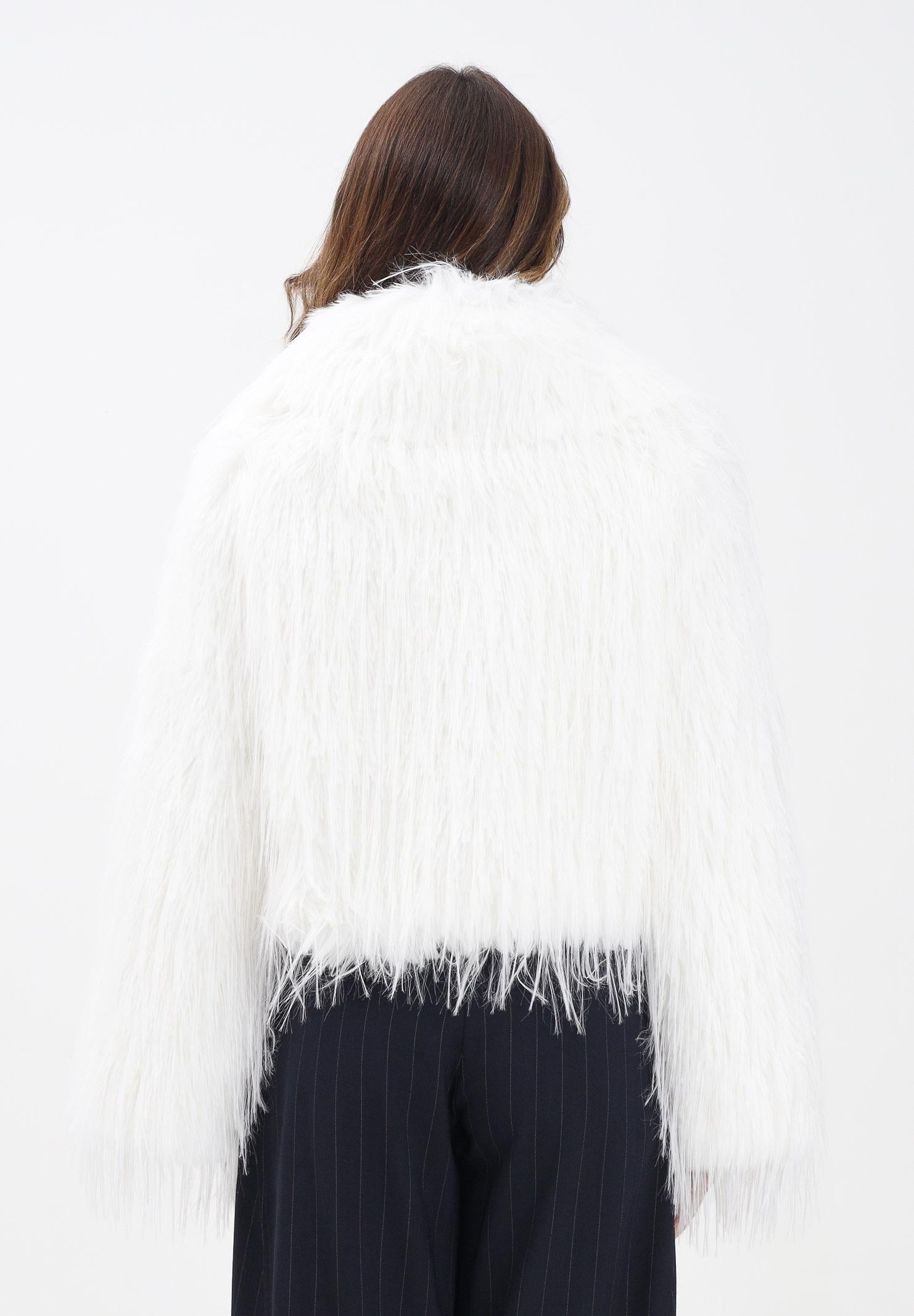 PINKO Pelliccia caban bianca da donna 106045A2ZO Z14 PINKO 