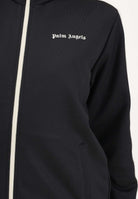 PALM ANGELS Felpa con zip nera per donna, ragazzi e bambini con logo PBBD002S26FAB001 110 PALM ANGELS 