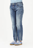 DSQUARED2 Jeans Stanislav in denim medio per donna, ragazzi e bambini con abrasioni DQ0731D0AFN DQ01 DSQUARED2 