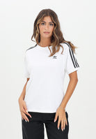 ADIDAS ORIGINALS T-shirt a manica corta 3-Stripes bianca da donna IR8051 . ADIDAS ORIGINALS 