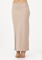 AKEP Gonna lunga beige da donna GOKD13172 V1 AKEP 