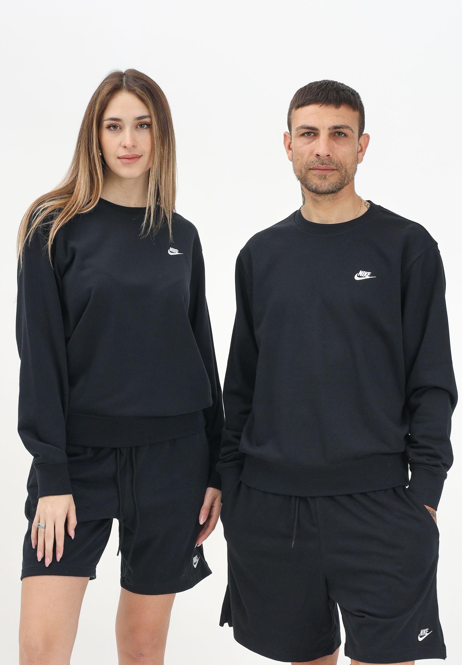 NIKE Felpa girocollo Nike Club nera per uomo e donna FN3888 010 NIKE 