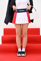 DSQUARED2 Gonna corta tricolore per donna e bambina con stampa logo DQ2810D0ABR DQ100 DSQUARED2 