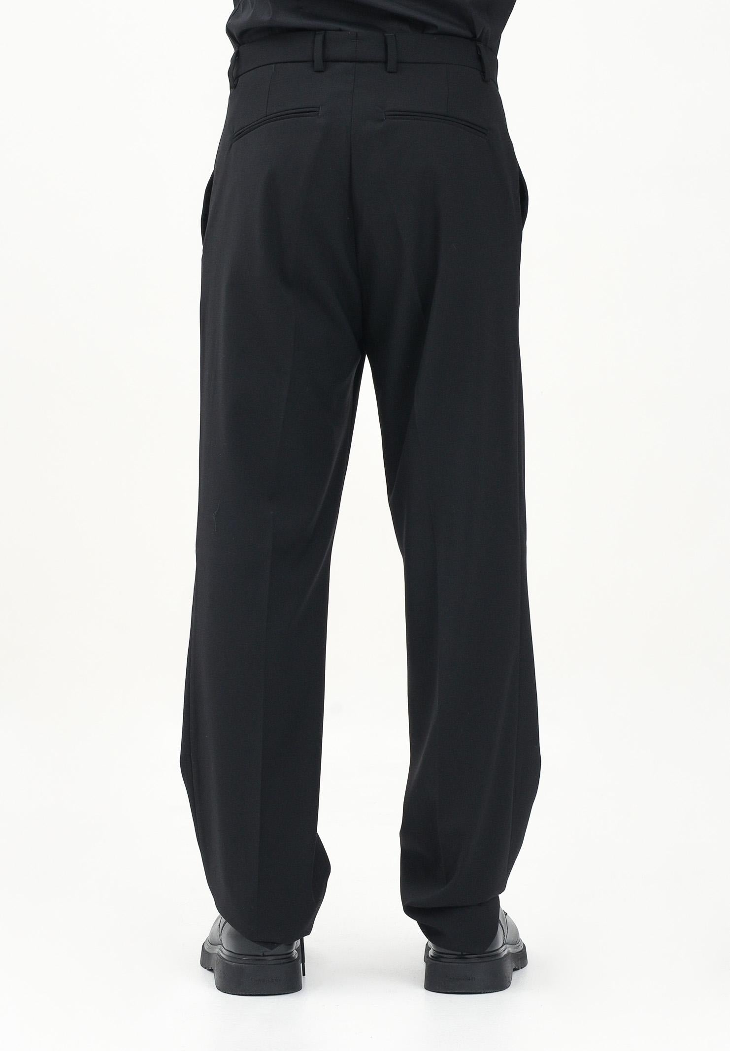 I'M BRIAN Pantalone elegante nero da uomo con vestibilità ampia PA3267 009 I'M BRIAN 