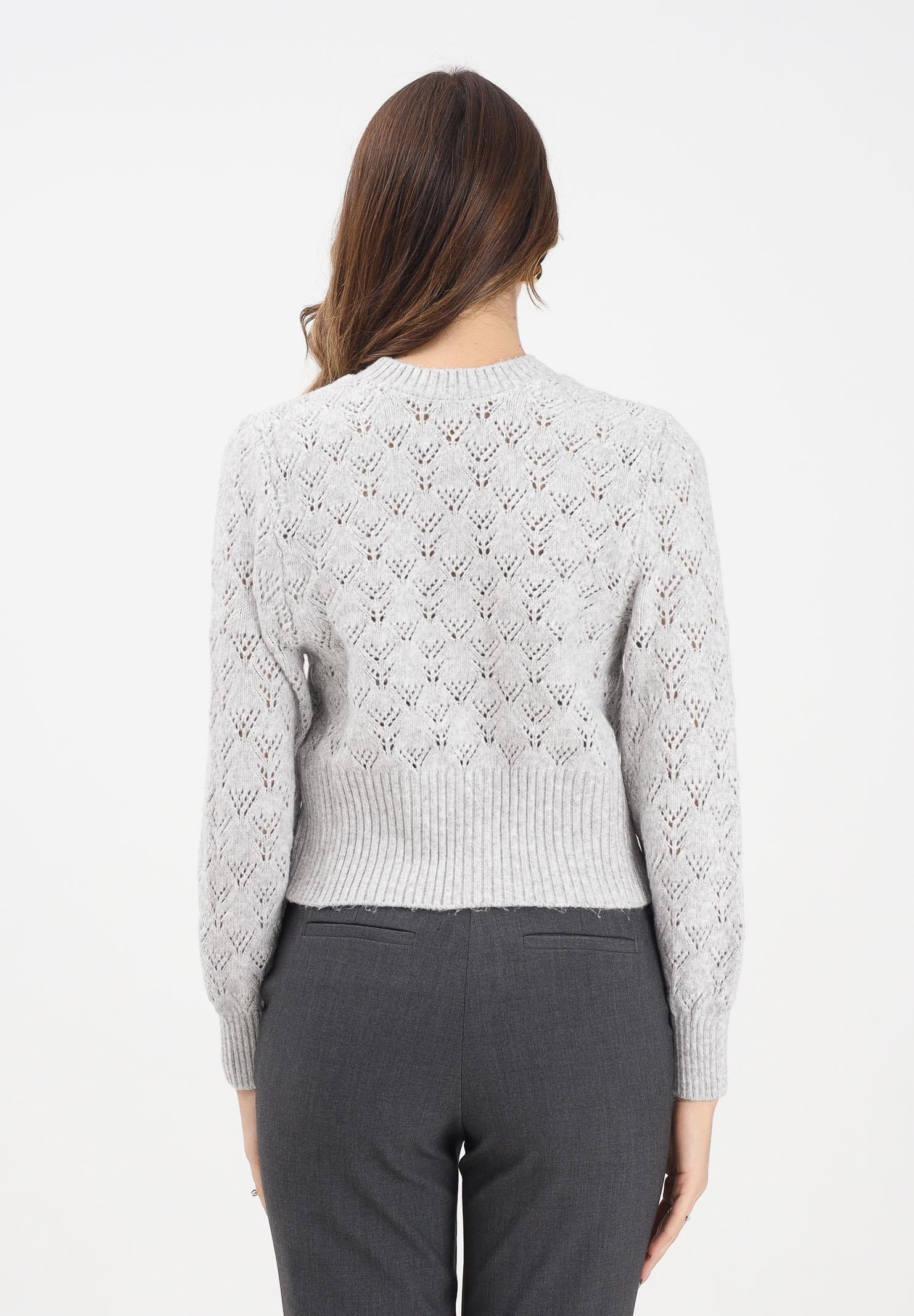 JDY Cardigan corto grigio da donna 15355619 LightGreyMel JDY 