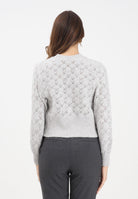 JDY Cardigan corto grigio da donna 15355619 LightGreyMel JDY 