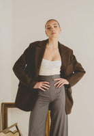 SANTAS Cappotto corto LUMIÈRE marrone da donna PV2620 MA SANTAS 