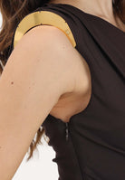 ELISABETTA FRANCHI Body marrone da donna con spallina gioiello BO01361E2 EV9 ELISABETTA FRANCHI 