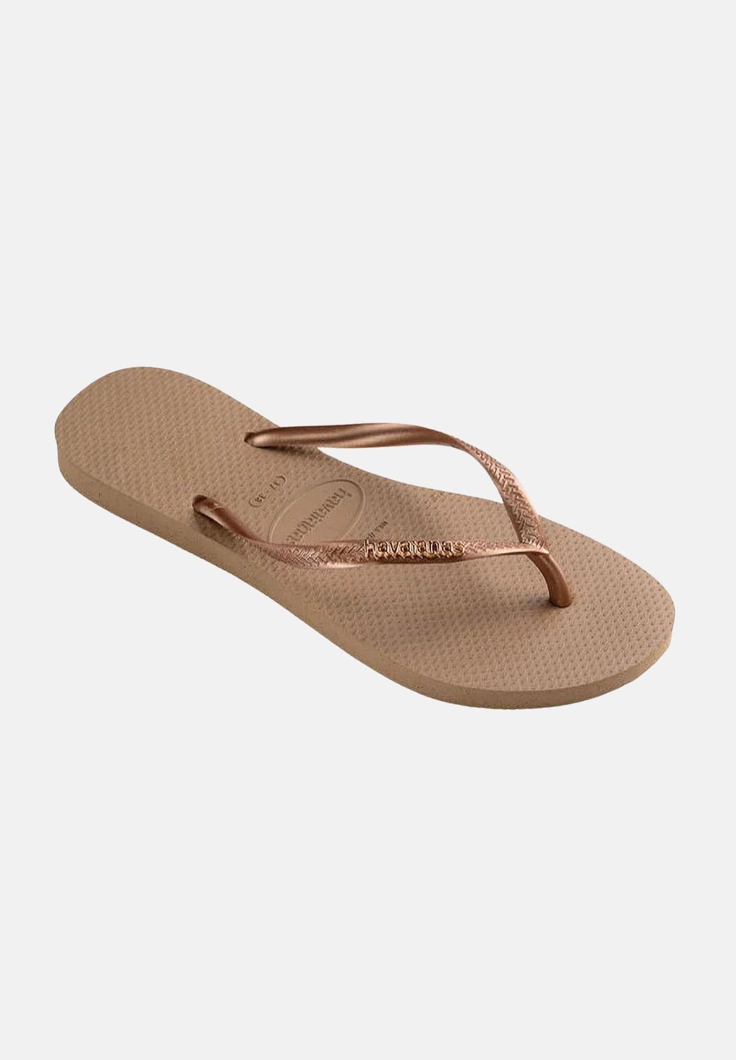 HAVAIANAS Infradito Slim Logo Metallic oro da donna 4119875 3581 HAVAIANAS 