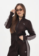 ADIDAS ORIGINALS Cardigan KNITTED CROCHET FIREBIRD marrone da donna KE0202 . ADIDAS ORIGINALS 