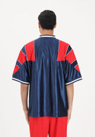ADIDAS ORIGINALS T-shirt a manica corta PANEL JERSEY blu e rossa per uomo e donna KF0424 . ADIDAS ORIGINALS 