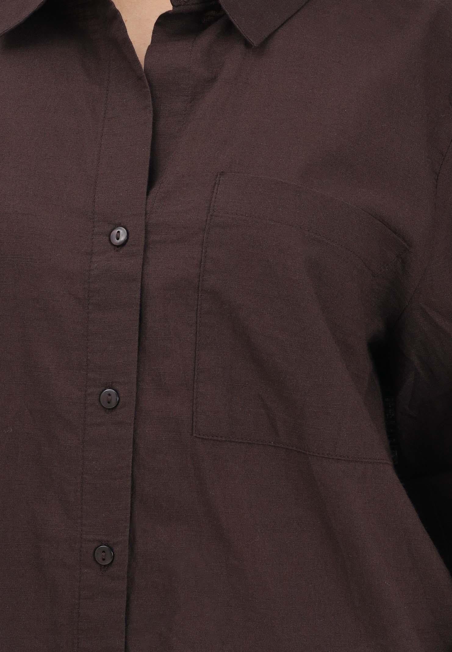 JDY Camicia a manica lunga marrone da donna 15351414 CHTO JDY 