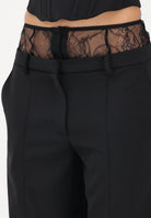 PATRIZIA PEPE Pantalone elegante nero da donna con vita in pizzo 8P0769A6F5 K103 PATRIZIA PEPE 