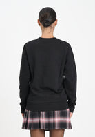 N21 Felpa girocollo nera per donna, ragazzi e bambini con logo a contrasto N21588N0154 0N900 N21 