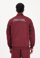 PUMA Felpa con zip Portogallo KING Anthem bordeaux da uomo 784833 24 PUMA 