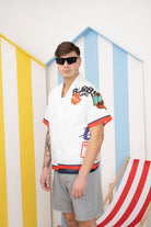 DSQUARED2 Camicia a manica corta bianca per donna, ragazzi e bambini con grafica Urban DQ2819D007D DQ100 DSQUARED2 