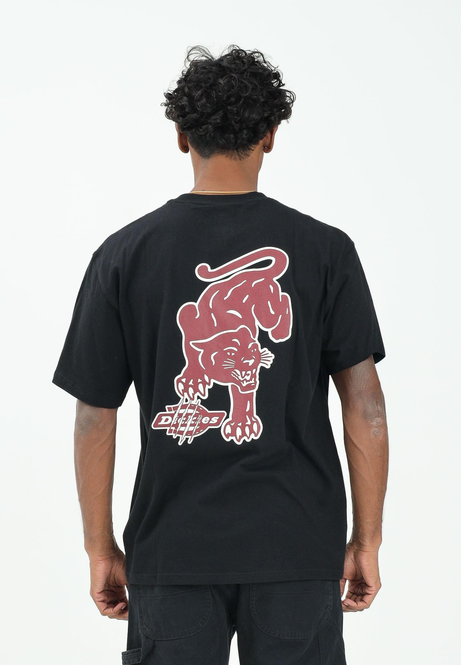 DICKIES GRAYSVILLE t-shirt a manica corta da uomo nera con stampa ed illustrazione sul retro DK0A87QQBLK1 . DIckies 