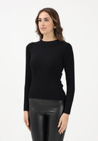 JDY Maglioncino girocollo nero da donna con motivo geometrico 15207694 BL JDY 