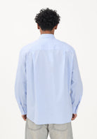 I'M BRIAN Camicia a manica lunga azzurra da uomo con motivo a righe CA3630 CEL I'M BRIAN 