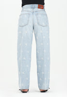 CALVIN KLEIN JEANS Jeans in denim chiaro da donna con monogramma logo LV047C785G0MI  CALVIN KLEIN JEANS 