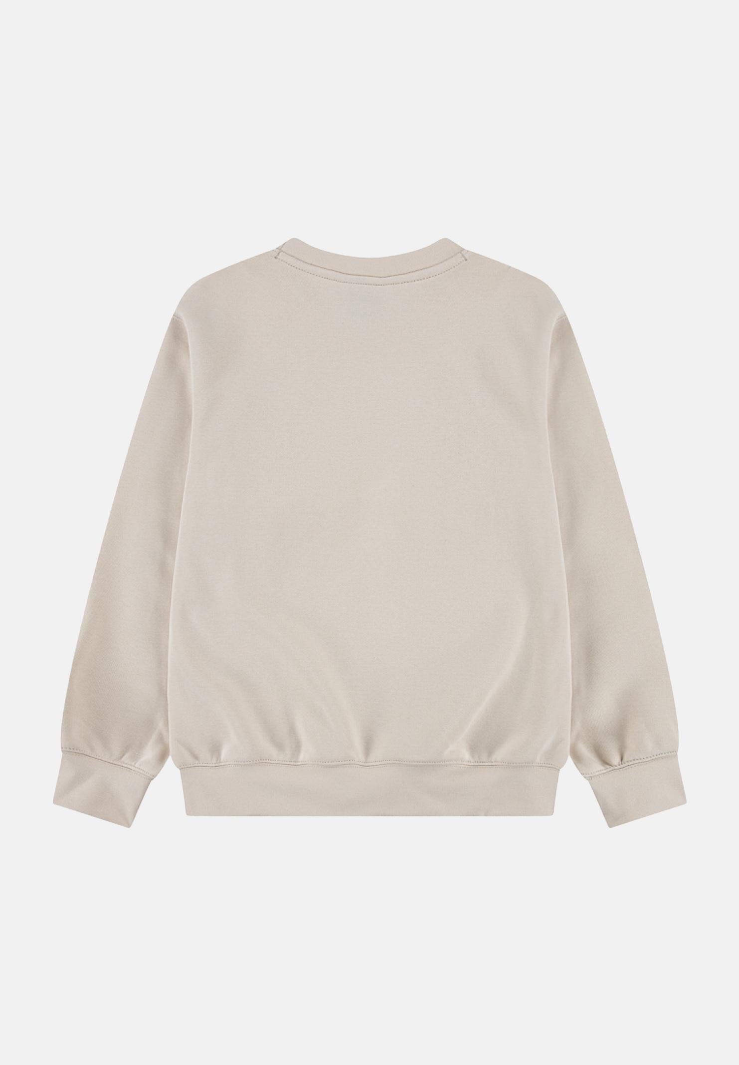 JORDAN Felpa girocollo Jordan Brooklyn Fleece beige per bambino e bambina 45F114 XAE JORDAN 