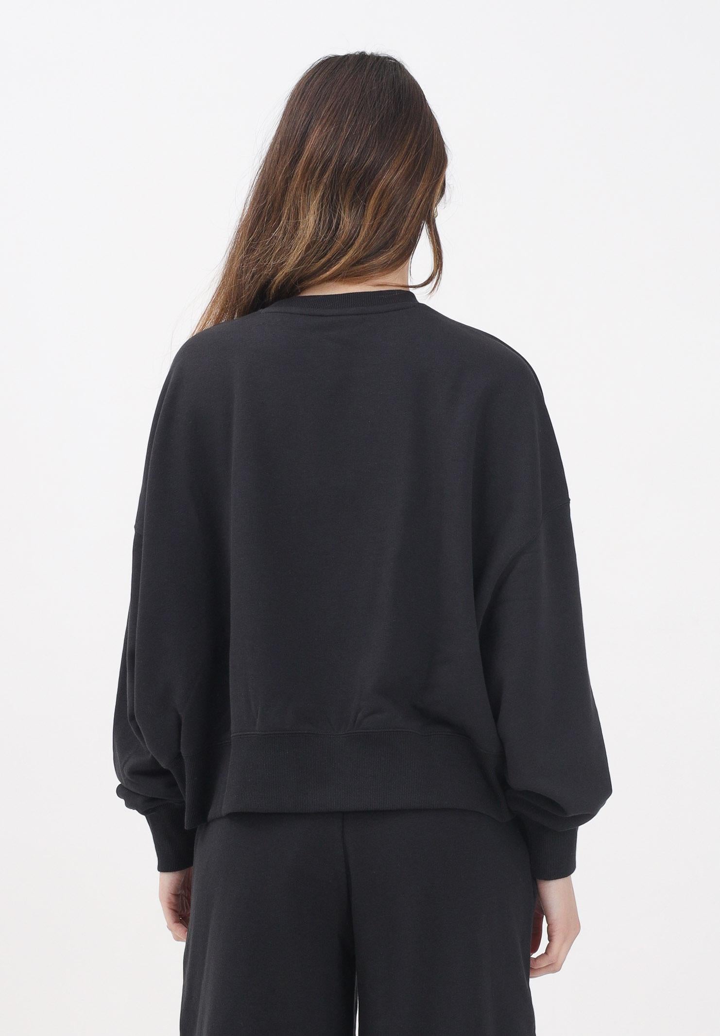 PUMA Felpa girocollo WARDROBE Essentials Oversized Crew nera da donna 629748 01 PUMA 