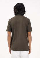 LYLE & SCOTT Polo a manica corta verde oliva da uomo con patch logo golden eagle SP400VOG W485 LYLE & SCOTT 