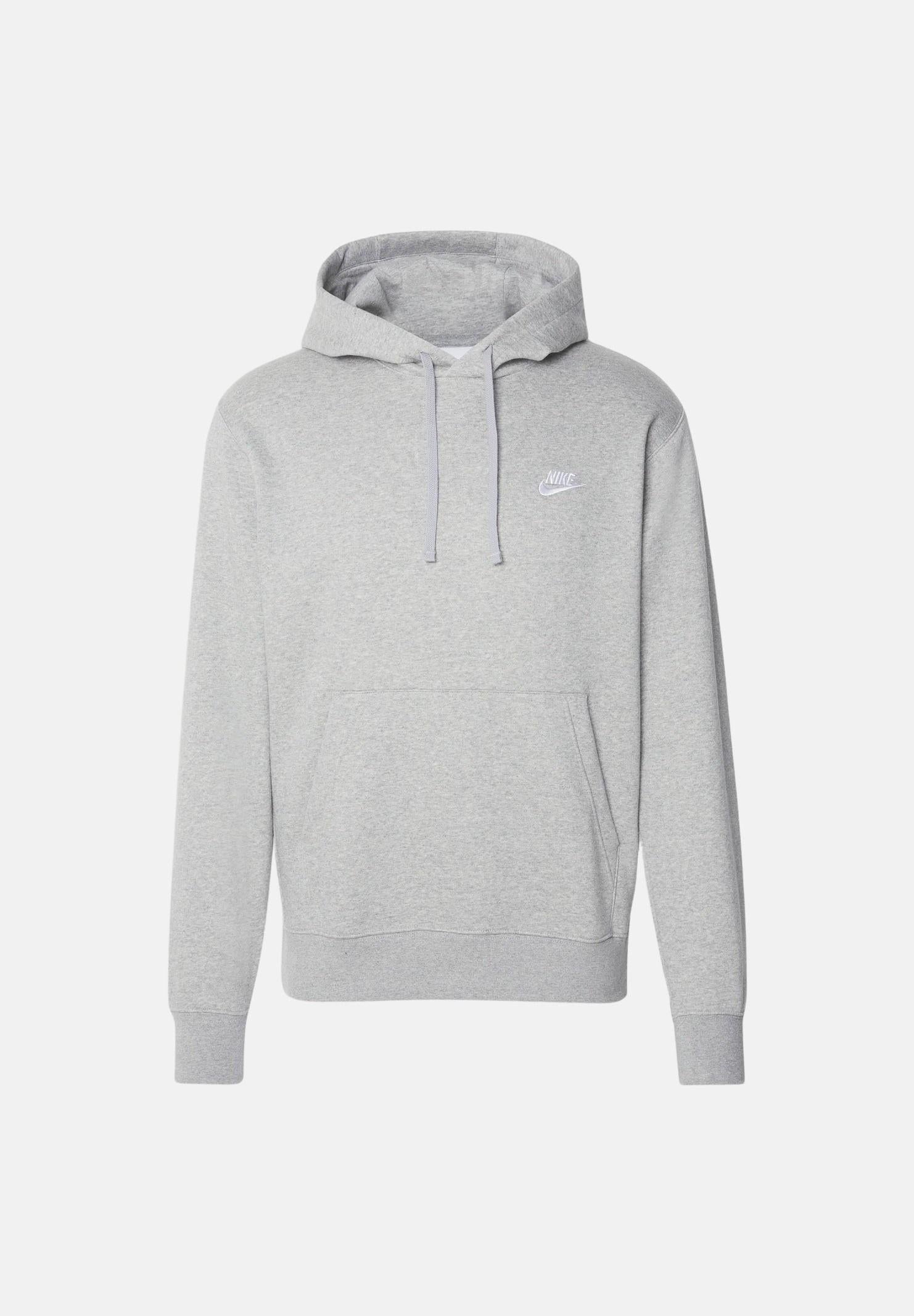 Felpa con cappuccio Nike Sportswear Club Fleece grigia per uomo e donna BV2654 063 NIKE 