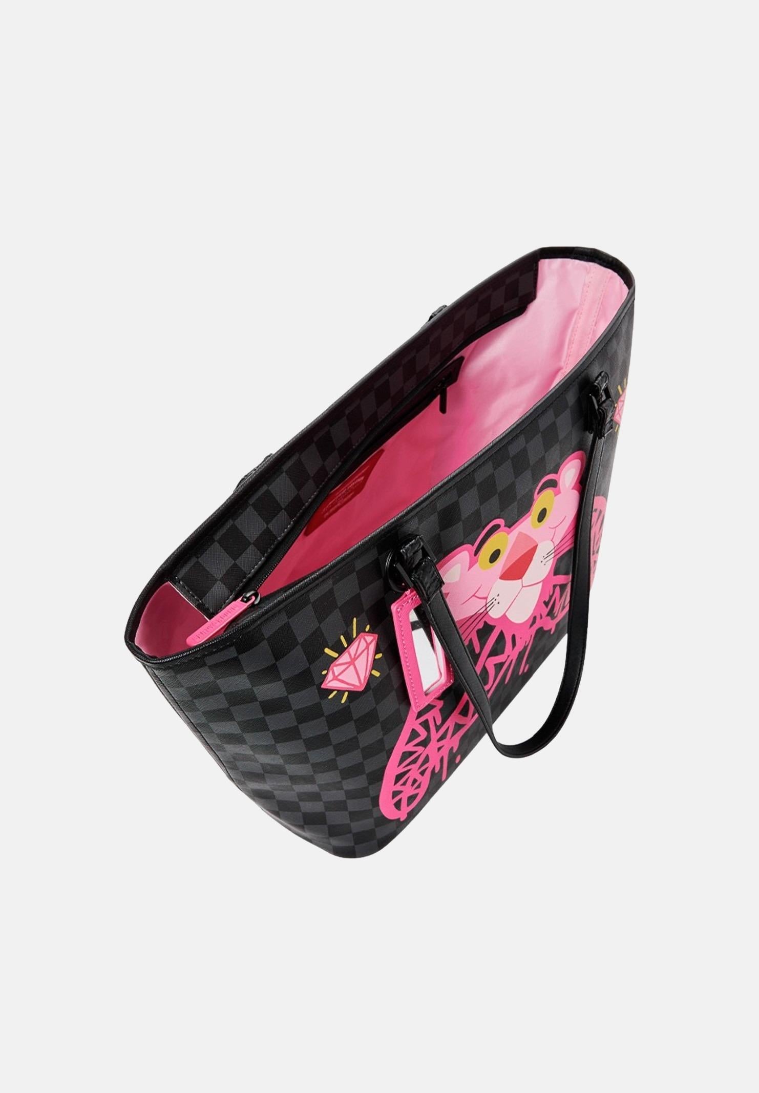 SPRAYGROUND Shopper PINK PANTHER DRIPPY DIAMONDS nera da donna 910T8960NSZ . SPRAYGROUND 