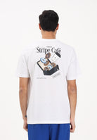 ADIDAS PERFORMANCE T-shirt a manica corta Coffee Cafe Donut Box Graphic bianca da uomo KB2500 . ADIDAS PERFORMANCE 