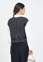 MAX MARA Gilet in maglia grossa color antracite da donna 2526356032600 005 MAX MARA 