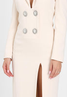 SIMONA CORSELLINI Abito lungo panna da donna ispirato al classico blazer A25CEAB10701-C00161 V0300 SIMONA CORSELLINI 