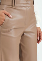 ALMA SANCHEZ Pantalone Pozio in ecopelle cammello da donna AS2526047EP 122 ALMA SANCHEZ 