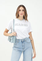 MARNI T-shirt a manica corta bianca per donna, ragazzi e bambini con logo a contrasto M01412M00HZ 0M100 MARNI 