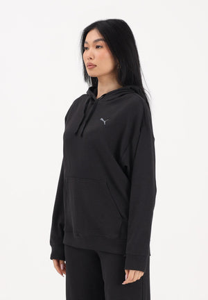 PUMA Felpa con cappuccio Essentials Elevated nera da donna 691814 01 PUMA 